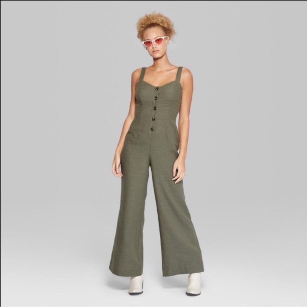 Wild Fable Olive Green Jumpsuit